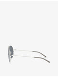 Moncler Flyze pilot-frame steel sunglasses 58mm, UK version