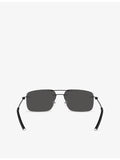 Moncler Doppler rectangle steel sunglasses 56mm lens, imported from the UK