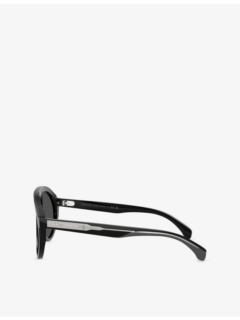 Moncler pilot-frame acetate sunglasses 59mm - British product