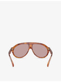 Moncler ME6001 pilot-frame acetate sunglasses 59mm - British product
