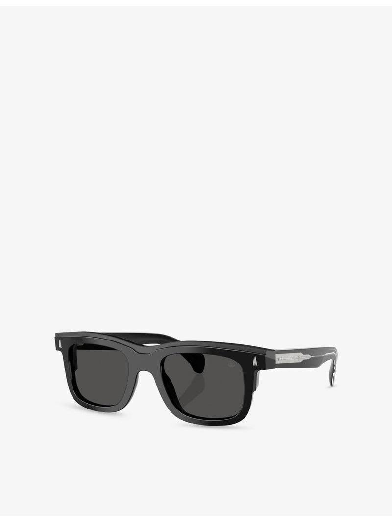 Moncler square-frame acetate sunglasses ME6004 Claro, UK version
