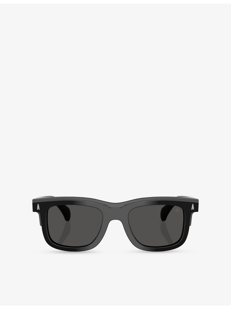 Moncler square-frame acetate sunglasses ME6004 Claro, UK version