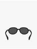 Moncler Caprice oval-frame injected sunglasses, imported from the UK