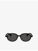 selfridges Moncler Caprice Oval-Frame Injected Sunglasses- Buy online at McGrocer
