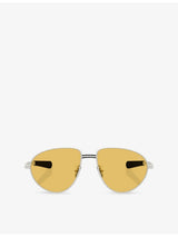 selfridges Moncler Vizla Aviator-Frame Metal Sunglasses- Buy online at McGrocer