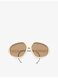 Moncler Laszer oval-frame nylon sunglasses (British brand)