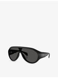 Moncler Bombolle oval-frame nylon sunglasses (British brand)