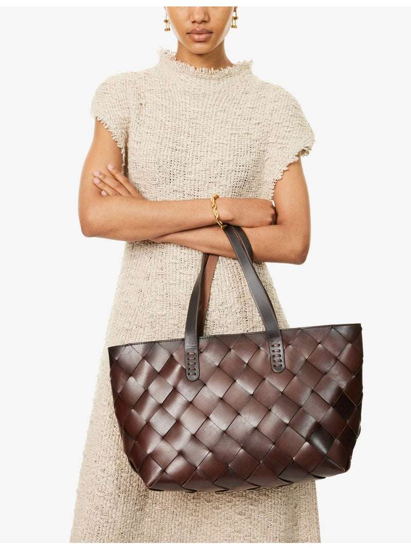 Dragon Diffusion crossover woven leather tote (British brand)