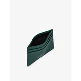 Smythson flat leather card holder in cross-grain - British product