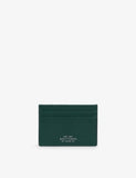 Smythson flat leather card holder in cross-grain - British product