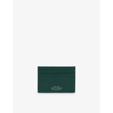 Flat Leather Card Holder - BRIGHT AQUA