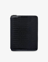 selfridges Smythson Mara Zipped Croc-Embossed Leather Writing Folder A4 33cm x 25cm- Buy online at McGrocer