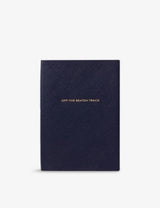 selfridges Smythson Off the Beaten Track Soho Leather Travel Journal 19.6cm x 14.3cm- Buy online at McGrocer