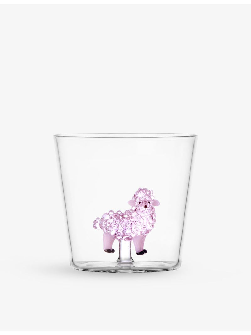 Ichendorf glass tumbler sheep design 8cm (British brand)