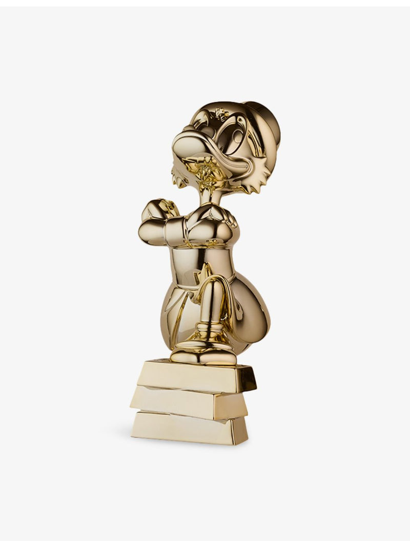 Leblon Delienne Uncle Scrooge chrome resin figurine 30cm, UK version