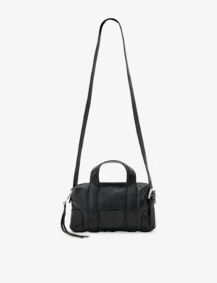 AllSaints Ares leather cross-body bag, imported from the UK