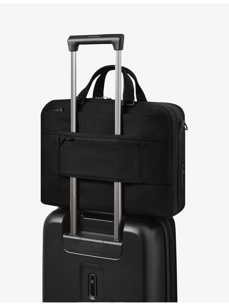 Victorinox woven and leather briefcase, imported from the UK