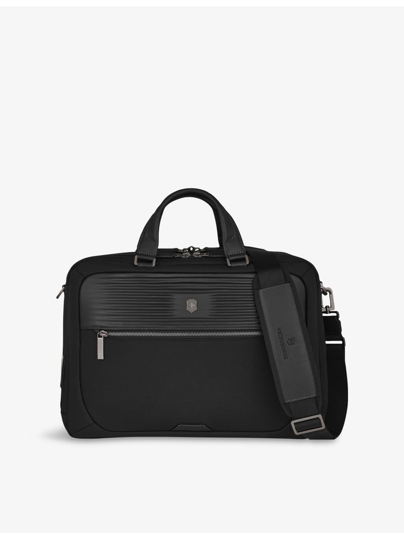 Victorinox woven and leather briefcase, imported from the UK