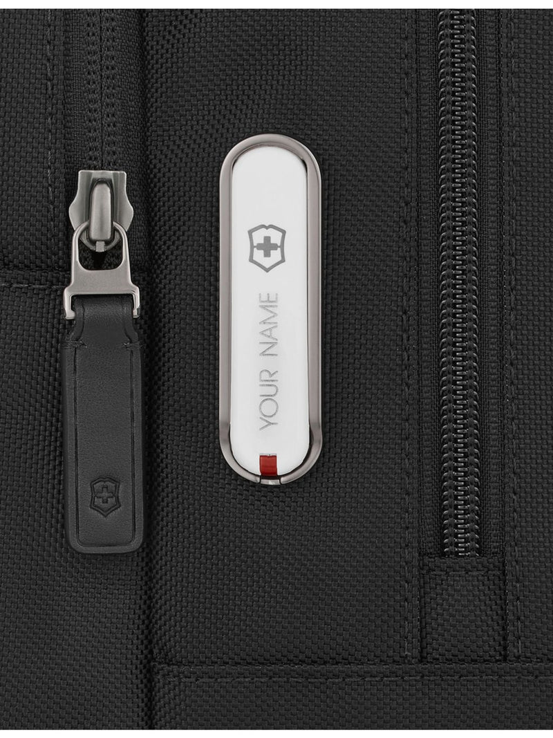 Victorinox Mythic woven wash bag, leather trim - British product