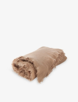 Maison de Vacances fringed cashmere throw 150cm x 200cm (British brand)
