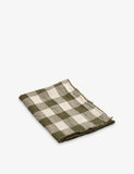 Maison de Vacances Check-Print Vintage Linen Napkin 43cm x 43cm