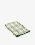 Maison de Vacances Check-Print Vintage Linen Napkin 43cm x 43cm