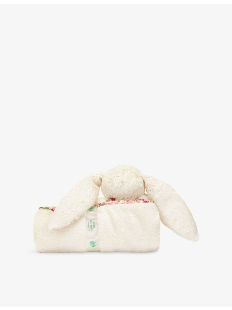 Jellycat Blossom Bunny Berry faux-fur blankie 56x70cm - British product