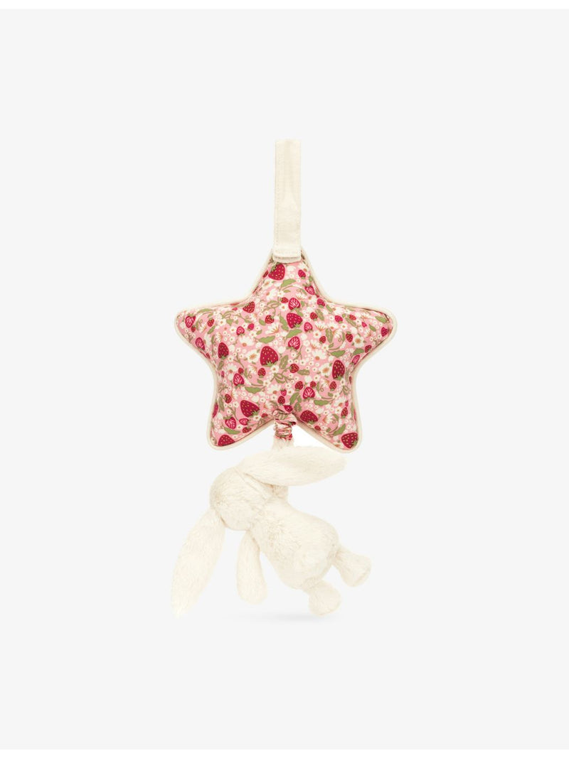 Jellycat Blossom Cream Bunny musical pull toy 30cm (British brand)