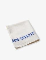 selfridges Charvet Editions Bon Appetit Linen Napkin 45cm x 35cm- Buy online at McGrocer