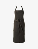 Charvet Editions cotton and linen apron with front pocket - British product