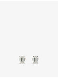 The Diamond Lab 1.70ct emerald-cut diamond earrings 18ct white gold, UK version
