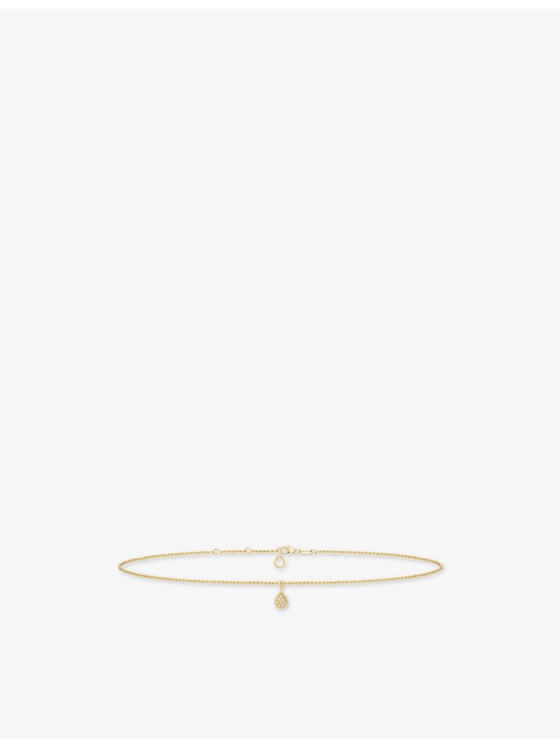 Boucheron Serpent Bohème ankle chain 18ct gold 0.13ct diamond (British brand)