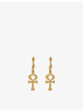 Ece London 22ct gold vermeil Ankh earrings, UK version