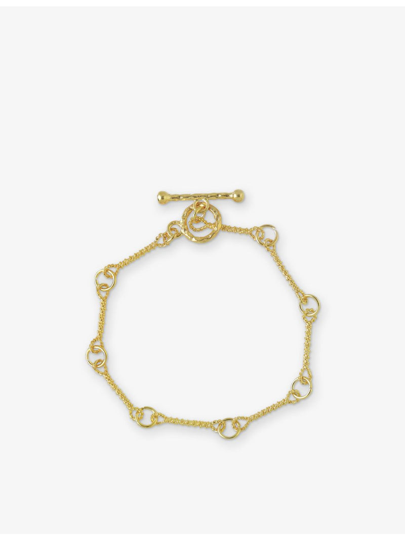 Ece London Roman Chain bracelet 22ct yellow gold vermeil 20cm (British brand)