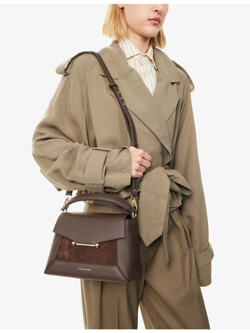 Strathberry Mosaic leather top handle bag, UK version
