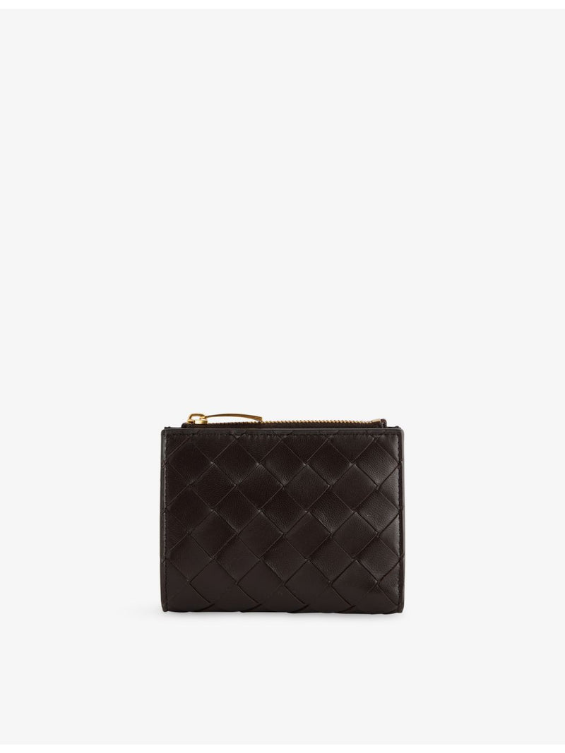 Bottega Veneta Intrecciato compact leather wallet, UK version