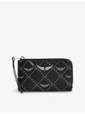 Zadig&Voltaire coated-canvas card holder 13.5cm (British brand)