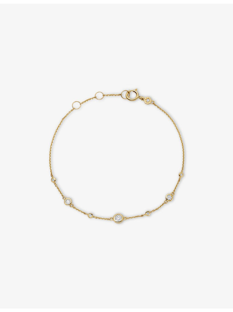 Astley Clarke yellow gold lab-grown diamond bracelet 0.218ct, imported from the UK