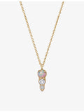 Astley Clarke 14ct gold opal lab-grown diamond pendant necklace (British brand)