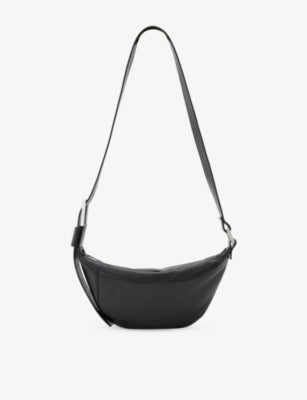 AllSaints Luna cross-body bag in lamb leather (British brand)