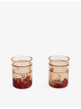 selfridges Konges Sløjd Cherry Glitter-Filled Plastic Cups 180ml Pack of Two- Buy online at McGrocer
