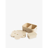 Konges Sløjd lemon-print lunch box with two compartments (British brand)