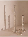 Soho Home Stiden silver-plated brass candleholder, 27cm - British product
