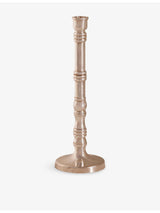 selfridges Soho Home Stiden Medium Silver-Plated Brass Candleholder- Buy online at McGrocer