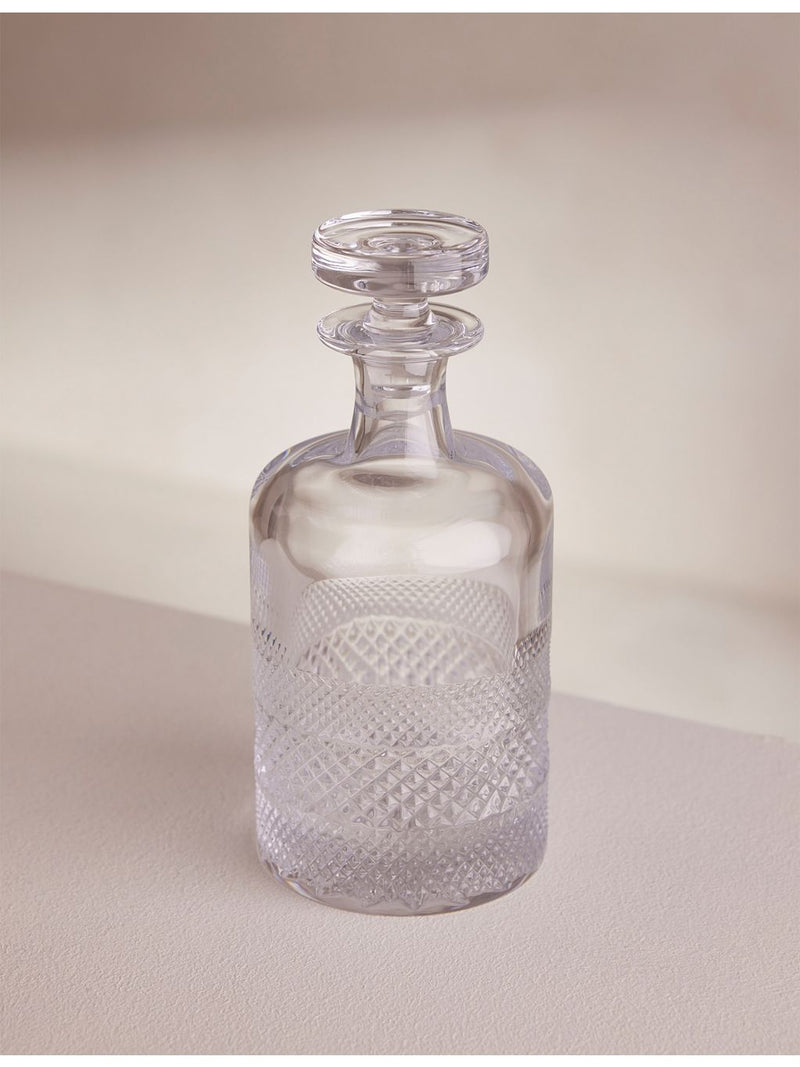 Soho Home Huxley Cut crystal decanter 30cm - British product
