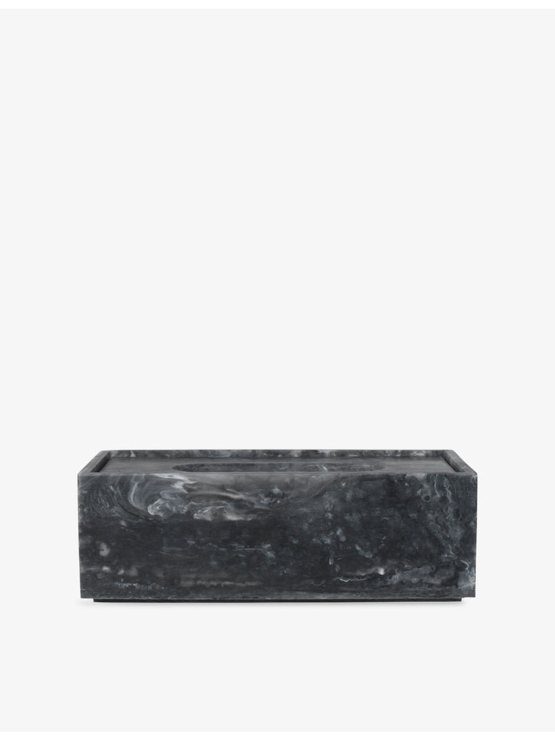 ferm LIVING mist resin tissue box, 21.5cm deep (British brand)