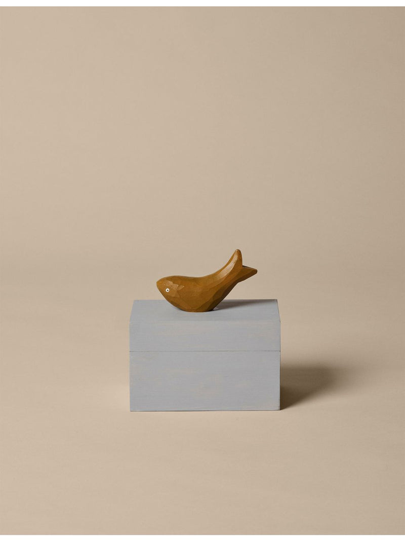 ferm LIVING Mist Harbour fish-handle wooden box, imported from the UK