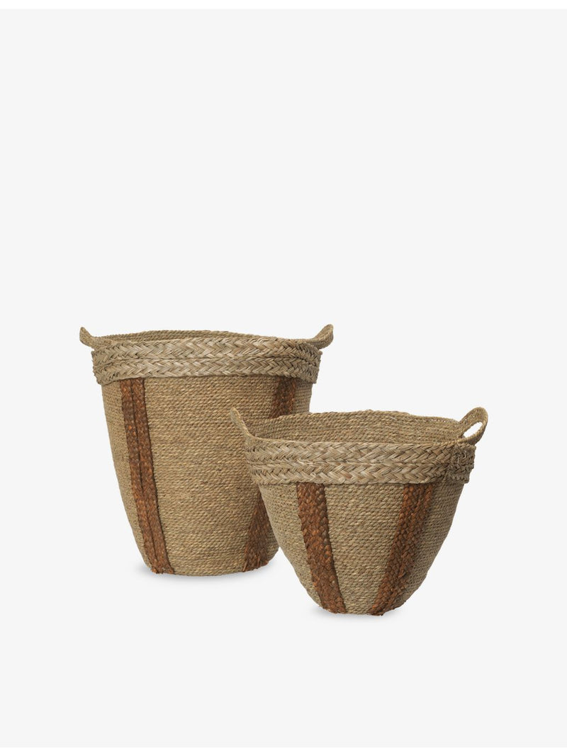 Ferm Living Mar woven baskets set of two, UK version