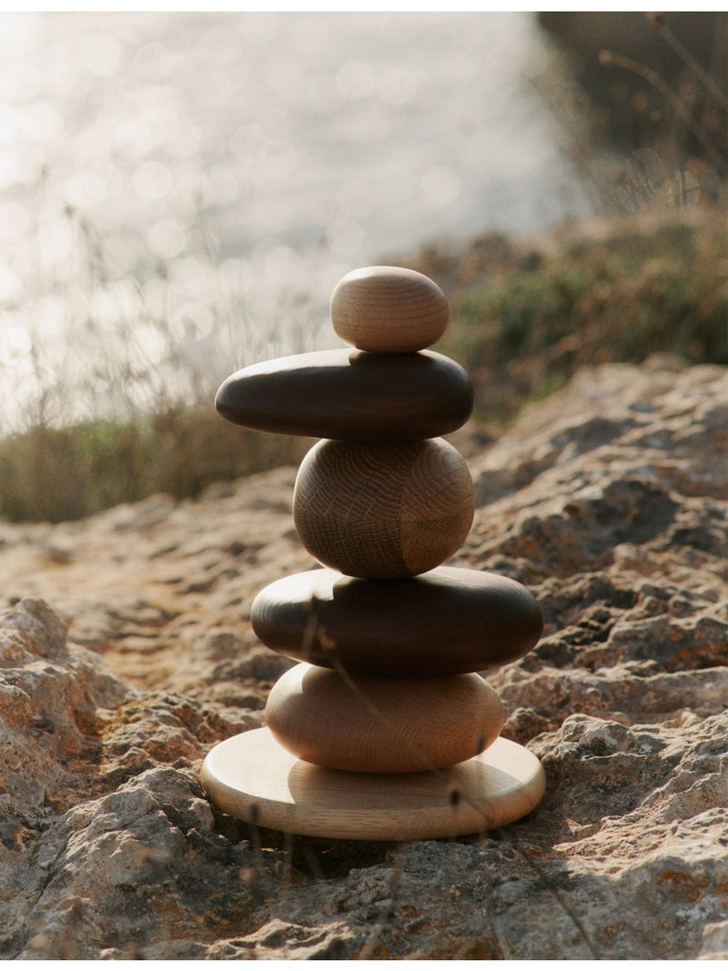 ferm LIVING stacking blocks Pebble 13.5cm, imported from the UK