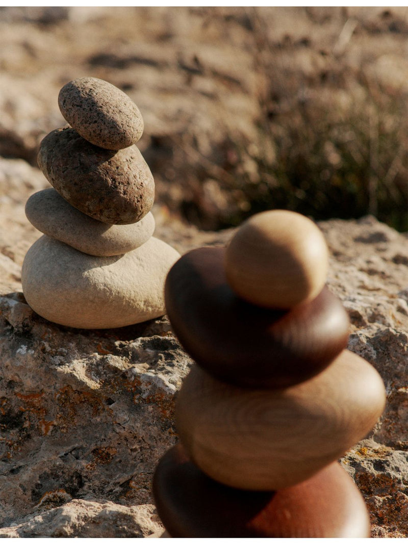 ferm LIVING stacking blocks Pebble 13.5cm, imported from the UK